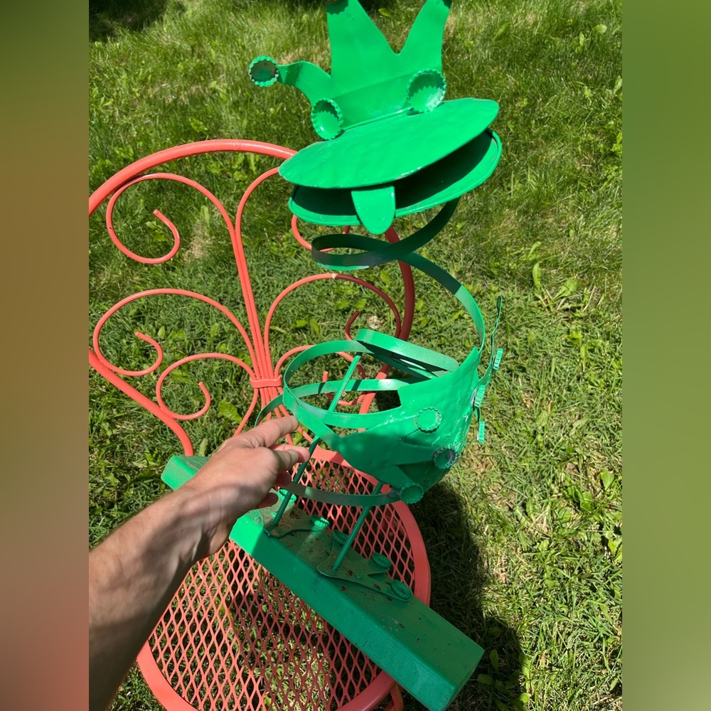 Green Garden Decor Frog